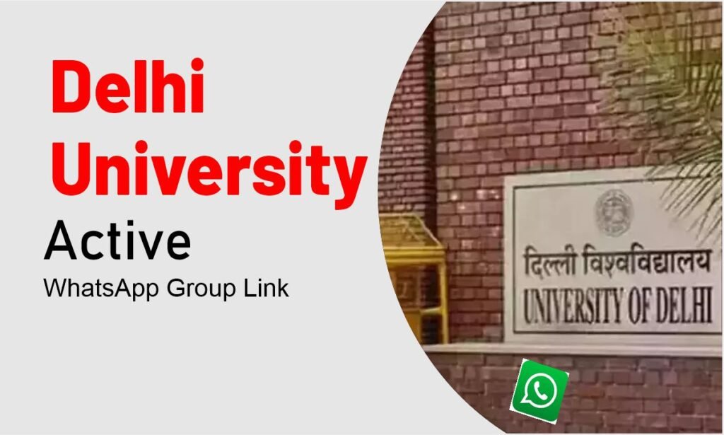 Delhi University WhatsApp Group Links